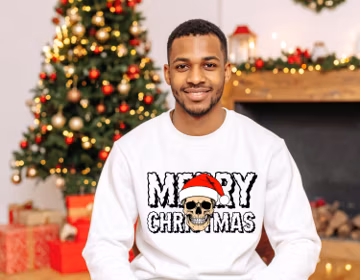 Merry Christmas PNG BUNDLE Gothic Skull Christmas PNG Santa Hat Png Merry Christmas Text Christmas Lettering Png Skull Png Xmas Shirt Png