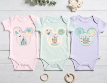 Watercolor Castle Mouse Head Clipart | 3 PNG Bundle (Digital Download)