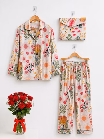 New Trendy Cotton Pajama Set, Indian Cotton Set, Summer Cotton Set, Beautiful Cotton Set, Bridal Wear Set, Gifts For Her