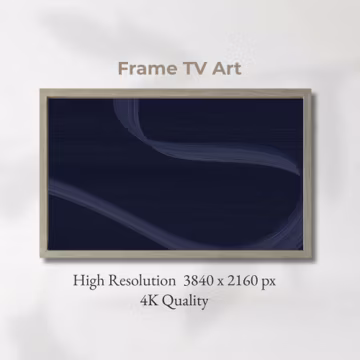 Blue/Purple Abstract Frame TV Art, Samsung Frame TV Art, Minimalist Decor, Modern TV Art, Digital Download