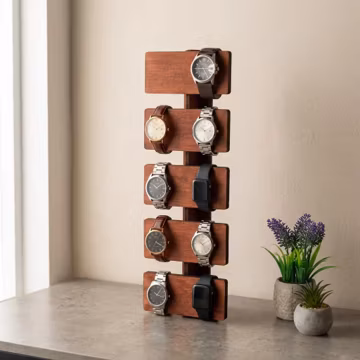 Custom Watch Holder, Wood watch holder, Watch organizer for men, Watch holder stand, Watch rack, Watch hanger, Watch organizer wall