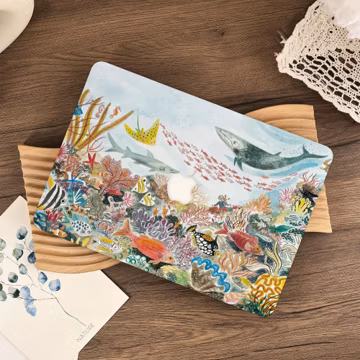 Underwater World Painting Macbook Case Protective Cover For Macbook Pro 16/15/14/13 A3401 A3403 Air 15/13/11 2025 M4 A3241 A3240 2024 M3 M2