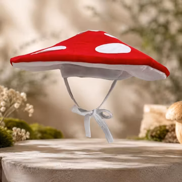 Red Mushroom Hat Costume, Spandex Toadstool Dome Hat, Fairy Forest Halloween Hat, Cute Cosplay Party Hat, Whimsical Easter Costume Accessory