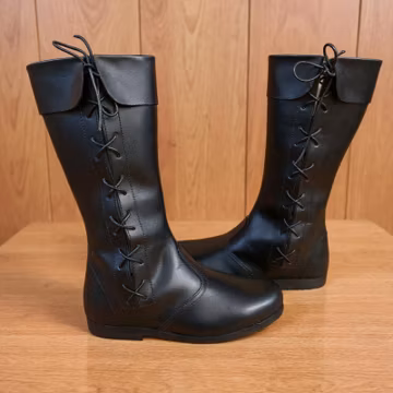 Medieval Tall Leather Boots