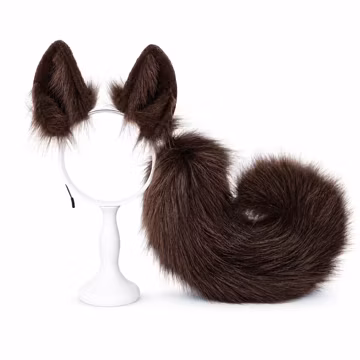 Puppy ears and tail set, Dog ears Cosplay for Conventions and Halloween, Animal Costume Accessory, Posable Huskies Ears, Kemonomimi Headband