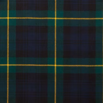 Clan Gordon Tartan Fabric Sold By Yard - Highland 13oz Acrylic Wool Blend Fabric With 54" Width - Machine Washable