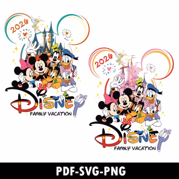 Disneyland 2026 Trip, Magic Castle Cut File, Family Vacation 2026 SVG, Family Trip 2026 Svg, Family Squad, Vaca Mode Svg, Magic Kingdom Png