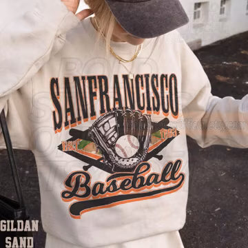 Retro San Francisco Baseball Sweatshirt, Washed Tee, Oversized Comfort Colors Shirt