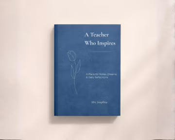 Personalized Teacher Appreciation Gift from Class, Students or Coworker | Matte Hardcover Journal | Thank you End of Year Gift