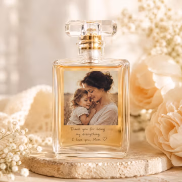Custom Photo Perfume Bottle,Personalized Refillable Perfume Bottle for Mom,Mother of The Bride,Mother of the Groom Thank you Wedding Gift