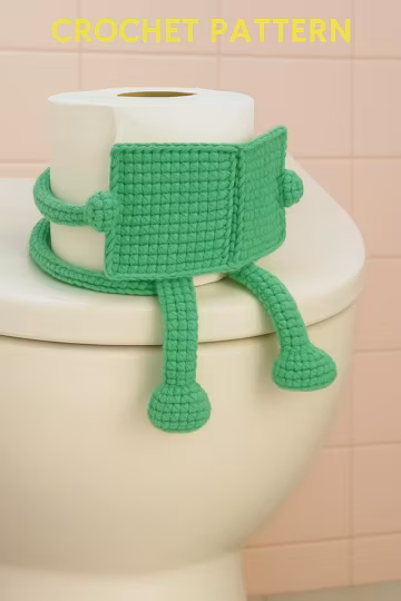 Crochet Tissue Paper Roll Holder Pattern different colors : Easy Amigurumi PDF Digital Download English