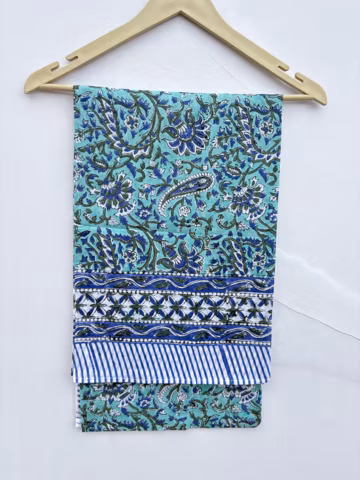 Boho Cotton Sarong | Handmade Beach Wrap | Block Print Pareo | Bikini Cover Up | Resort Wear for Women