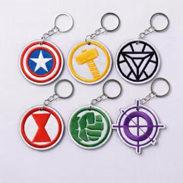 Spider Man Embroidered Keychain, Superhero Movie Bag Tag, Back To School Student Gift, Charm Gift For Fan
