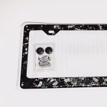 The Ultimate True Forged Carbon Fiber License Plate Frame Luxury & Strength
