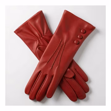 Women’s Sheep leather Gloves, 3 Button Leather Dress Gloves, Elegant Winter Gloves
