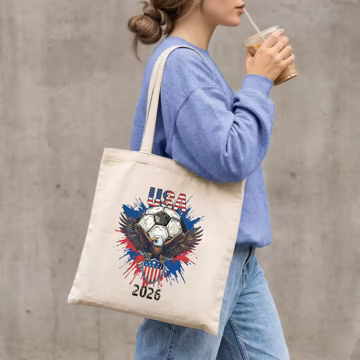2026 Soccer Countries Tote Bag, International Football Fan Tote, USA Canada Mexico Teams Bag, National Team Supporter Gift