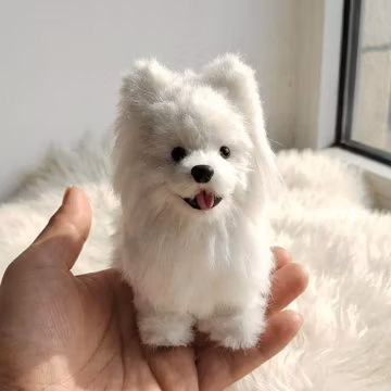 Handmade Samoyed Plush | Keychain | Bag Charm | Collectible | Dog Keepsake Gifts