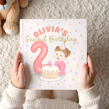 Personalized 2nd Birthday Story Book | Custom Keepsake Gift