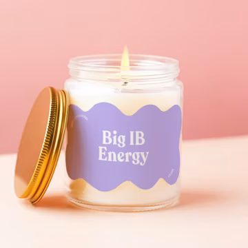 IB Candle Big IB Energy Funny Investment Banker Gift Finance Bro Wall Street Analyst Colorful Aesthetic Cute Banker Desk Decor Idea CC291