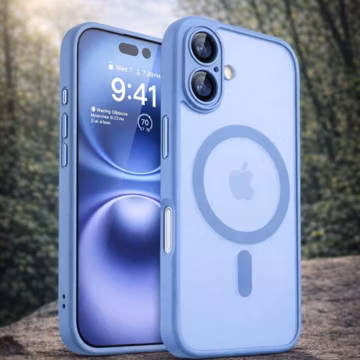 Magnetic Shockproof Armor Case for iPhone with Magsafe Wireless Charging – Matte Translucent Protective Cover for iPhone 11-17 Pro Max Plus