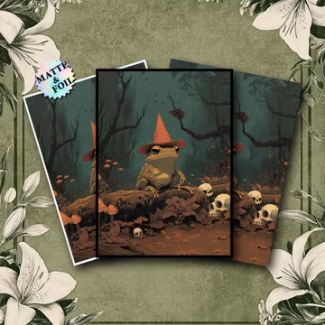 MTG Card Sleeves, Wizard Frog TCG Sleeves, Matte or Foil, Gamer Gifts