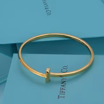 Tiffanys and Co Jewelry, Sterling Silver Double T Bracelet, Cuff Bracelet, Designer Bracelet, Stackable Bracelet, Personalized Jewelry
