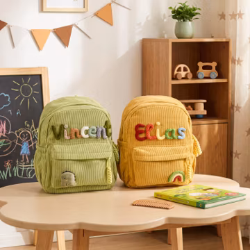 Custom Embroidered Toddler Backpack, Personalized Kids School Bag, Cute Kindergarten Gift, Mini Summer Camp Backpack for Little Ones