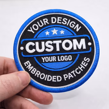 Custom Embroidered Patch Personalized Logo Patch Iron On, Sew On, Hook & Loop Velcro Badge for Hats Jackets Backpacks Uniform Apparel