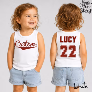 Custom Team Name Jersey Tank Top, Comfort Colors Custom Sports Shirt with Name and Number,Matching Team Tshirt, Personalized Group Tank