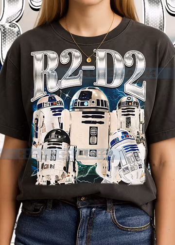 R2-D2 T-Shirt, Vintage Astromech Droid St4r W4rs Character Classic Sci-Fi Droid Star Tee, 90s Retro Throwback, R2-D2 Sweater #saf