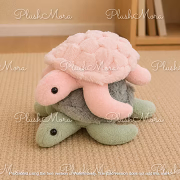 Kawaii Turtle Plush Toy, Cute Stuffed Turtle, Soft Animal Plushie Gift