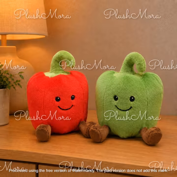 Kawaii Pepper Plush Toy, Cute Vegetable Plushie, Colorful Stuffed Doll Birthday Gift