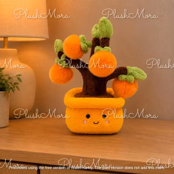 Fortune Tree Plush Toy, Cute Potted Plant Pillow, Kawaii Home Decor Gift