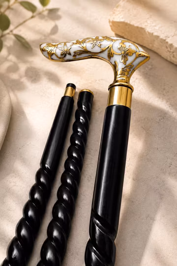 Elegant Floral Wooden Shaft , Handmade Walking Stick For Gifts , Engraved Hardwood Cane , Wooden Walking Stick , Dad Or Mom Gift