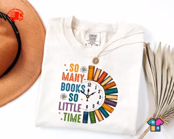 Comfort Colors® Book Lover Shirt, So Many Books So Little Time Graphic Tee, Bookish Sweatshirt, Gift for Readers
