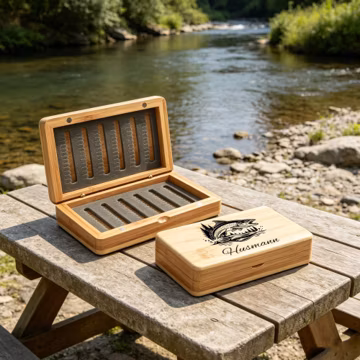 Personalized Engraved Fly Fishing Box, Laser Engraved Jig & Tackle Box, Custom Fishing Gift, Fisherman Gift