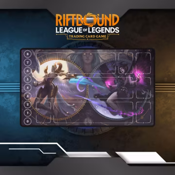 Riftbound Playmat Morgana, Kayle | Trading Card Game Playmat, TCG Playmat