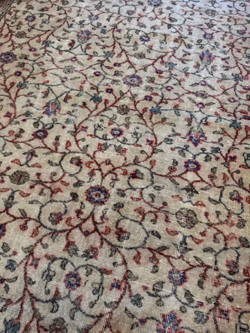 7x10 Vintage Rug, Bohemian Turkish Rug, Vintage Wool Carpet, Boho Living Room Rug, Rugs for living room, Dining room Rugs, Bedroom Rug