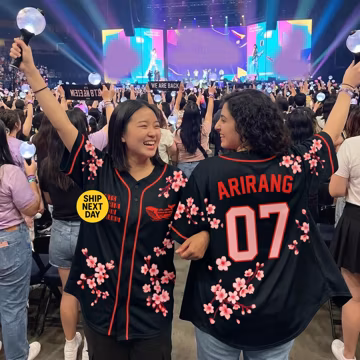 Personalized BT Baseball Jersey, Bangtan 2026 World Tour Shirt, Hanbok Style Kpop Concert Outfit, Custom Army Fan Merch
