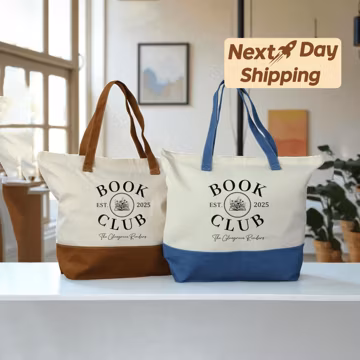 Book Club Tote Bag, Reading Lover Tote, Literary Club Bag, Book Lover Gift, Aesthetic Book Club Tote Bag