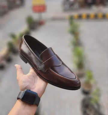 Handmade Black Leather Tassel Loafers | Bespoke Formal Dress Shoes.Men’s Wedding Gift