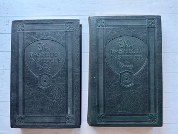 Vintage Pair of The Fashion Institute of Chicago Hardback Books 1927