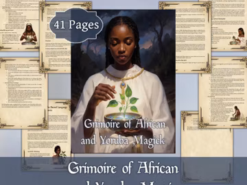 Grimoire of African and Yoruba Magic | Digital Book of Orishas and Ancestors | Printable PDF for African Spirituality & Rituals