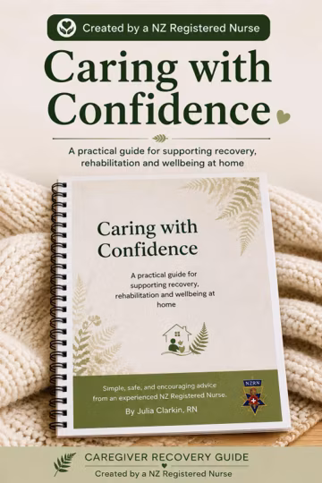 Caring with Confidence | Caregiver Guide & Recovery Workbook PDF | Home Rehabilitation Support Ebook