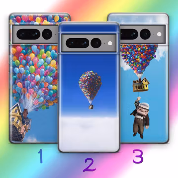 Up G3 Phone Case For Google Pixel 6 7 8 8A 9 9A 10A 10 Pro XL Models Disney Cartoon Balloons House Home Carl Russell