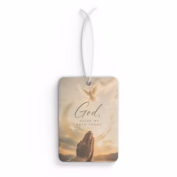 Christian Car Air Freshener | Bible Verse Car Freshener | Religious Car Accessory | Faith Gift for Men & Women | Pine, New Car, Onyx Frost