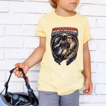 Nasa Artemis 2 Mission Adult Shirt, Faux Embroidery NASA Shirts, Retrun To The Moon, Artemis II 2026 Gift For Space Lover Kids, Kids Tee