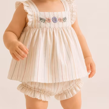 Aliya Set PDF Sewing Pattern – Girls bloomer and shorts set (3-36 Months)