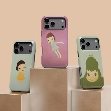 Yoshitomo Nara Design Phone Case for iPhone 17 16 15 14 Plus 13 12 Mini 11 Pro Max, Samsung S20 S21 FE S24 S25 Ultra, Google Pixel 10 9 Pro