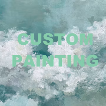 Custom Oil Portrait Painting, Hand Painted Personalized Portrait from Photo, Human Pet Family Dog Cat Portrait, Custom Canvas Wall Art Gift